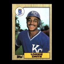 Lonnie Smith 1987 Topps Kansas City Royals #69 Set Break R305