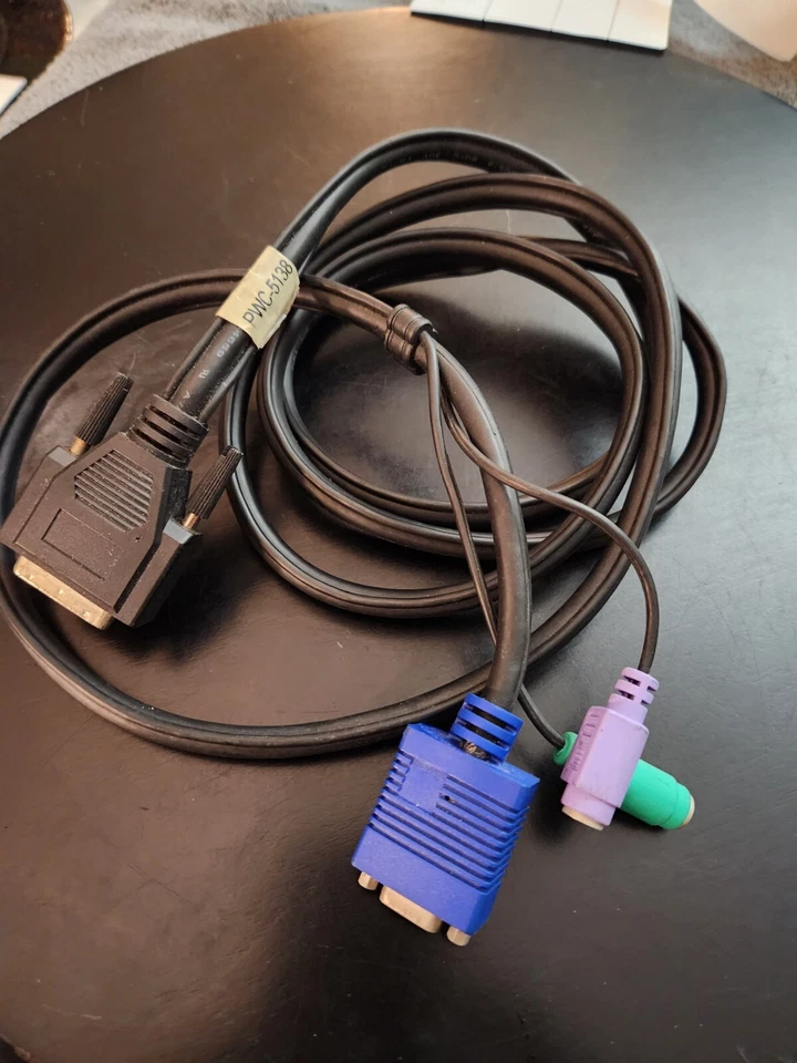 TRIPP LITE USB KVM SWITCH CABLE KIT B020/B022 SERIES 2X HD15 M/M 6.8 Feet #B0386 - Image 1 of 4