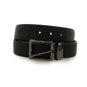 New OFFICINE DEL CUOIO Belt Male Leather Black - 120-35-130NB - Picture 1 of 1