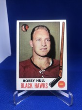 1969-70 Topps Hockey Card #70 Bobby Hull NM Chicago Black Hawks