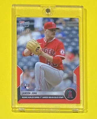 2022 MLB Topps Now Janson Junk Rookie RED PARALLEL /10 SSP Angels #602 RC 🔥 - Image 1 of 3