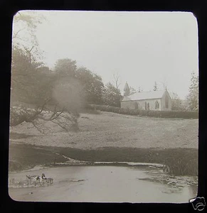 Glass Magic Lantern Slide BOROUGHBRIDGE NO14 C1900 YORKSHIRE - Picture 1 of 2