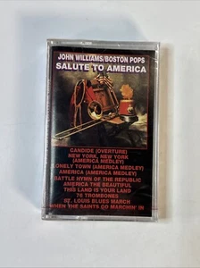 John Williams Boston Pops Music For America Cassette Tape Vintage 1996 NEW SEAL - Picture 1 of 4