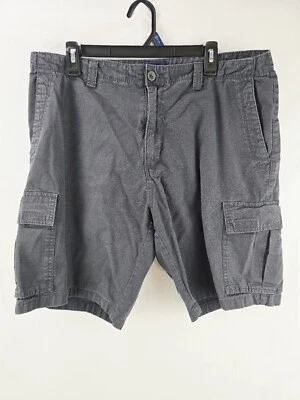 Shorts Architect Cargo masculino 36 preto frente plana algodão costura interna casual 9” - Imagem 1 de 4
