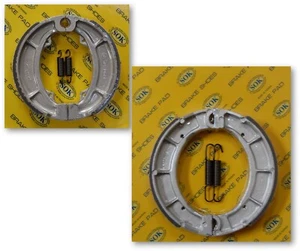 ZAPATOS DE FRENO DELANTERO Y TRASERO + resortes ajustados YAMAHA TT 500 1976-1981 TT500 - Imagen 1 de 1