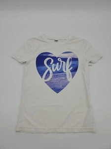 Old Navy Youth small surf purple heart White Shirt..#2418 - Picture 1 of 13