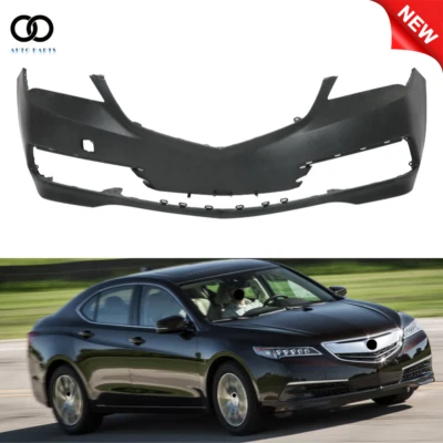 Primd Front Bumper Cover Fascia For 2015 2016 2017 Acura TLX Black Unpainted - Image 1 of 4