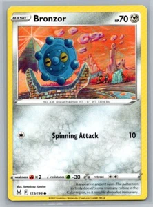 Bronzor 125/196 Lost Origin Common Pokémon TCG 2022 - Picture 1 of 2