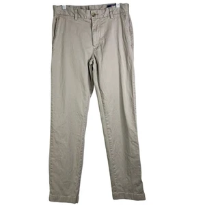 Vineyard Vines Breaker Pants Men 28x32 Chino Classic Khaki Cotton Preppy Stretch - Picture 1 of 7