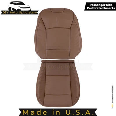 Fundas de asiento de repuesto marrón para pasajero de cuero sintético Subaru Outback 2015-2017 Foto 1 de 4