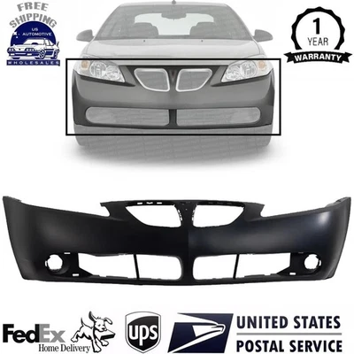 Front Bumper Cover Primed For 2005 2006 2007 2008 2009 PONTIAC G6 Base GT - Image 1 of 4