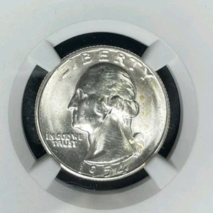 1954-S WASHINGTON SILVER QUARTER~ NGC MS 65 ~BEAUTIFUL COIN~ - Picture 1 of 4