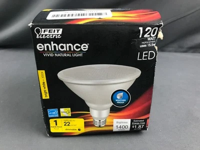 Feit Electric 120W BR40 Dimmable LED Flood Light Bulb Soft White E26 1400 Lumens - Image 1 of 4