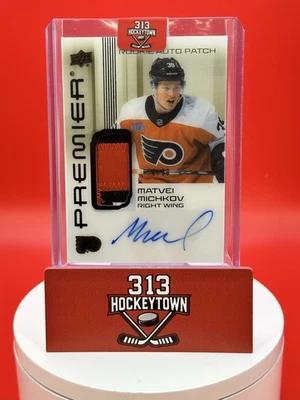 2024-25 Upper Deck Premier Rookie Patch Auto RPA Matvei Michkov /99 - Image 1 of 2
