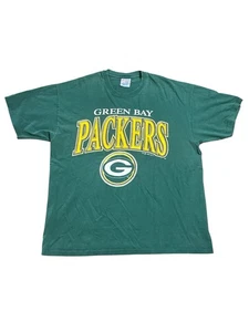 T-shirt vintage 1992 Green Bay Packers uomo XL grande logo NFL - Foto 1 di 5