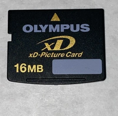🔥 Olympus 🔥 xD Picture Card 16MB Memory Card (Fits Fujifilm)  TESTED ✅✅ - Image 1 of 2