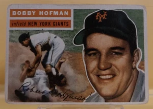 1956 Topps #28 - Bobby Hofman - New York Giants - Very Good - Picture 1 of 2