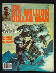 Six Million Dollar Man magazine #5 (Charlton) May 1977 (NM-) Jack Sparling - Picture 1 of 4