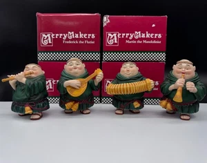DEPT 56 Merry Makers Music Lot - Mandolinist Flötist Horn Blower Concertinist - Bild 1 von 5