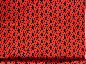 VIP Elvis ‘68 Comeback Black Leather Red Background Fabric By The Yard Cotton - Picture 1 of 3