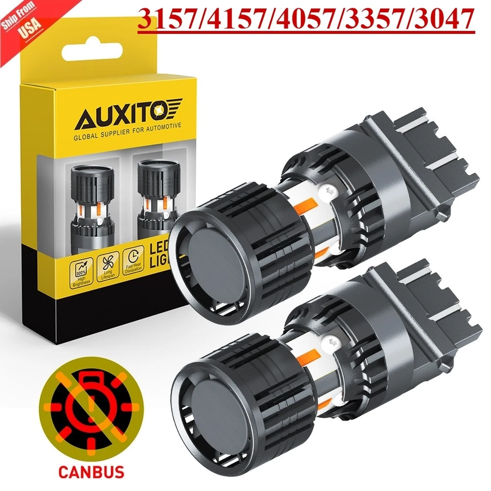 Luz de señal de giro delantera 3157 3057 8 LED para GMC Sierra 1500 99-23 ámbar Canbus Foto 1 de 4