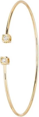 Dinh Van 18K Yellow Gold Le Cube Diamant Bangle Bracelet with Diamonds NEW - Image 1 of 2