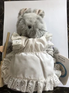 Abito Eden Vintage Beatrix Potter Hunca Munca Topo Grigio Peluche 6" Viola Nuovo con etichette - Foto 1 di 3