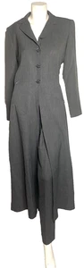 Danny & Nicole Damen grau plissiert teilweise elastische Hose Jacke 2-teiliges Anzug Set - Bild 1 von 11
