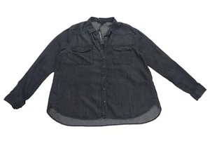 Camisa Jane + Delancey Mujer Gris Oscuro Lyocell Abotonada Con Bolsillos en el Pecho (L) - Imagen 1 de 8