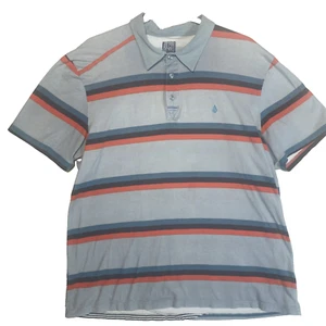 Volcom Polo Shirt vintage Men’s XL - Striped Y2K - Picture 1 of 9