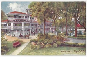 1910 Honolulu, Hawaii - Raphael Tuck & Sons Oilette, Royal Hotel, alte Postkarte - Bild 1 von 2
