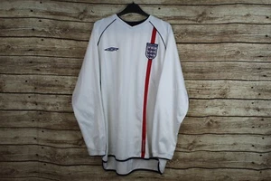 ENGLAND NATIONAL TEAM 2001/2003 HOME FOOTBALL SHIRT UMBRO XXL LONG SLEEVE - Picture 1 of 6