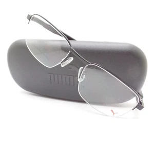 Puma Pu0363O 001 Black 57mm Rx Frames Eyeglasses Authentic New - Picture 1 of 4