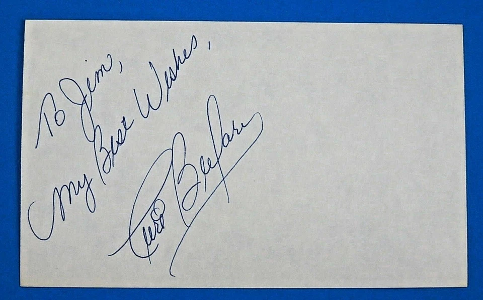 CURT BLAFARY SIGNED 3x5 INDEX CARD ~ BASEBALL AUTOGRAPH ~ 100% GUARANTEE - Image 1 of 1