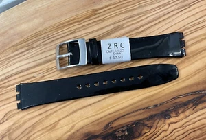 ZRC. Correa de reloj de charol genuina para adaptarse a la gama de piel Swatch - Imagen 1 de 4