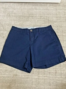 Old Navy Blue Short Womens Navy Blue Casual Shorts Sz 0 Cotton - Picture 1 of 9