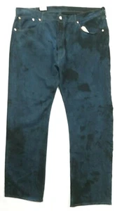 Nuevos Jeans Levis 501 Original Para Hombre 40x32 Azul con Parches Negros Patrón Botón M4 - Imagen 1 de 10