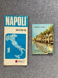 Vintage European Maps Napoli/Alicante/Zurich - Picture 1 of 2