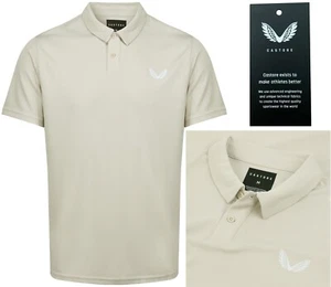 Castore Golf Tota Performance Polo Shirt - Stone - RRP£48 - MEDIUM LARGE XL - Picture 1 of 9