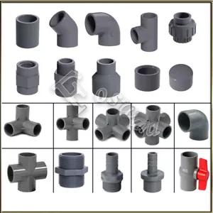 PVC-U Metric Plumbing Fitting Pipe Valve Cap For Aquarium Fish Tank Pond Solvent - Picture 1 of 24