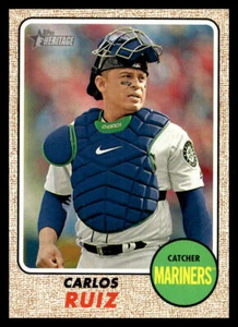 2017 Topps Heritage #292 Carlos Ruiz Seattle Mariners - Picture 1 of 2