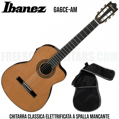 Ibanez GA6CE-AM chitarra classica elettrificata Amplificata a spalla mancante - Immagine 1 di 4