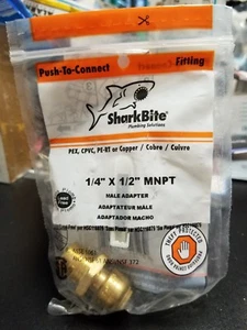 Sharkbite 1/4"×1/2" MNPT Male Adapter NEW U110LFA - Picture 1 of 1