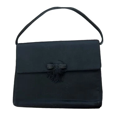 Cartera negra Magid vintage hecha a mano en Macao  Foto 1 de 4