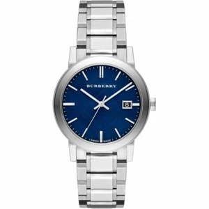 Burberry watch BU9031 Gents Silver , BLUE Dial The City - Picture 1 of 5