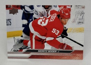 Moritz Seider 2023-24 Upper Deck Series 1 #64 Detroit Red Wings