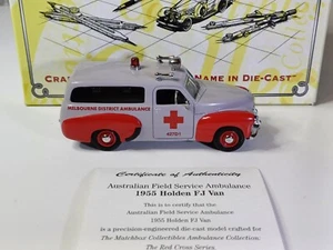 MATCHBOX COLLECTIBLES 1955 HOLDEN FJ VAN AUSTRALIAN FIELD AMBULANCE YYM38061 - Picture 1 of 3