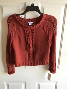 NUEVO CON ETIQUETAS Bar lll Mujer Suéter Mangas Largas Camisas Marrón Talla XS al por menor $59 - Imagen 1 de 2