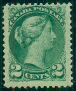 CANADA #36, 2¢ green, fresh og, NH, VF, Scott $170.00 - Picture 1 of 1