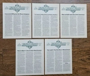 1970 Controversial Moneysworth Consumer Newsletter Lot of 5 Ralph Ginzburg - Picture 1 of 1